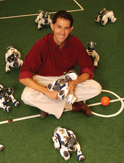 Dr. Peter Stone has been awarded a 2008 Guggenheim Fellowship for his work on teams of mobile robots.