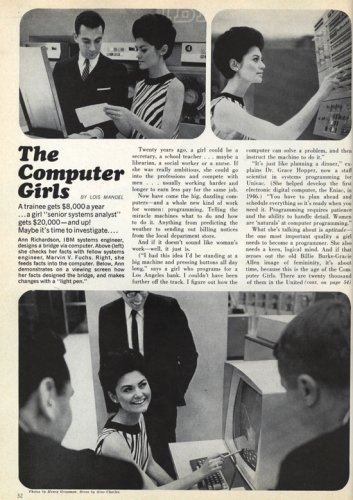April, 1967 issue of Cosmopolitan, &quot;The Computer Girls&quot;