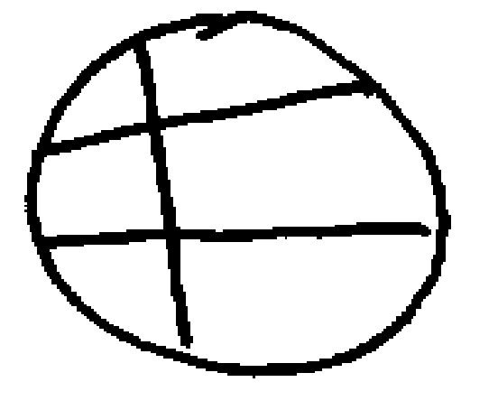 example 3 chords, 2 intersections