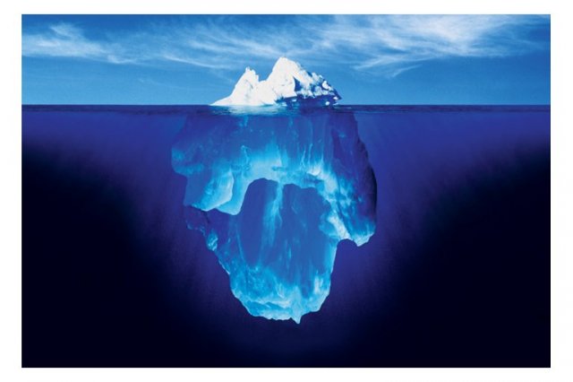 Photo of an iceberg