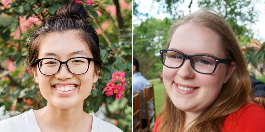 Former campers, Texas Computer Science alumnae and HomeAway software engineers, Tiffany Tsai (left) and Cassie Schwendiman (right), credit First Bytes with helping lead them on their path to computer science.Texas Computer Science