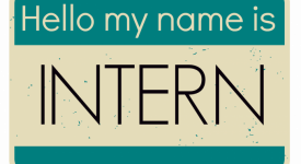 Hello my name is INTERN name tag
