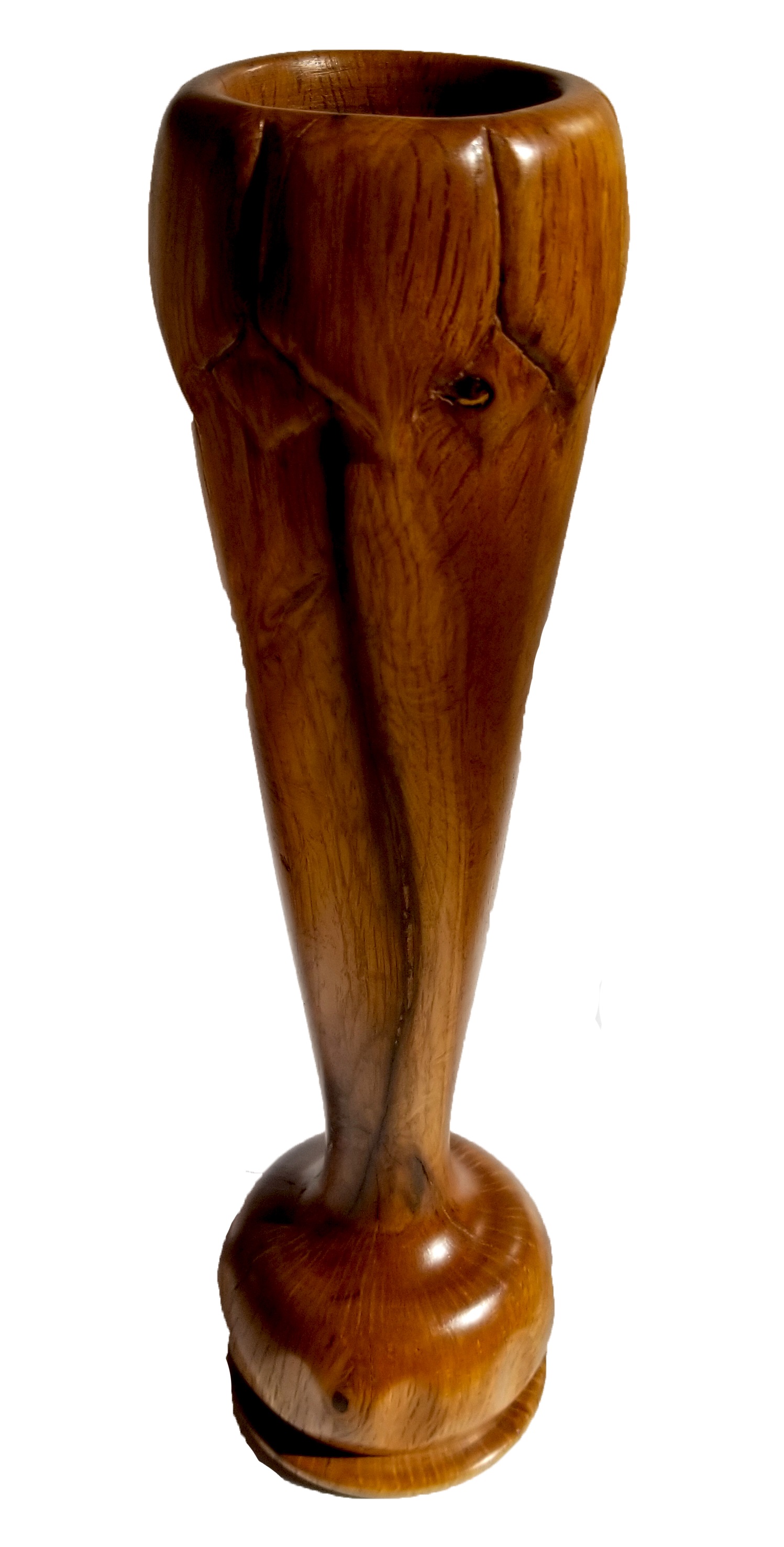 tall oak vase
