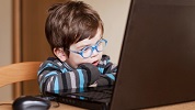 child at a computer