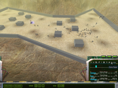 Screenshot of the game in training mode