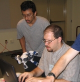 Mohan and Kurt at work