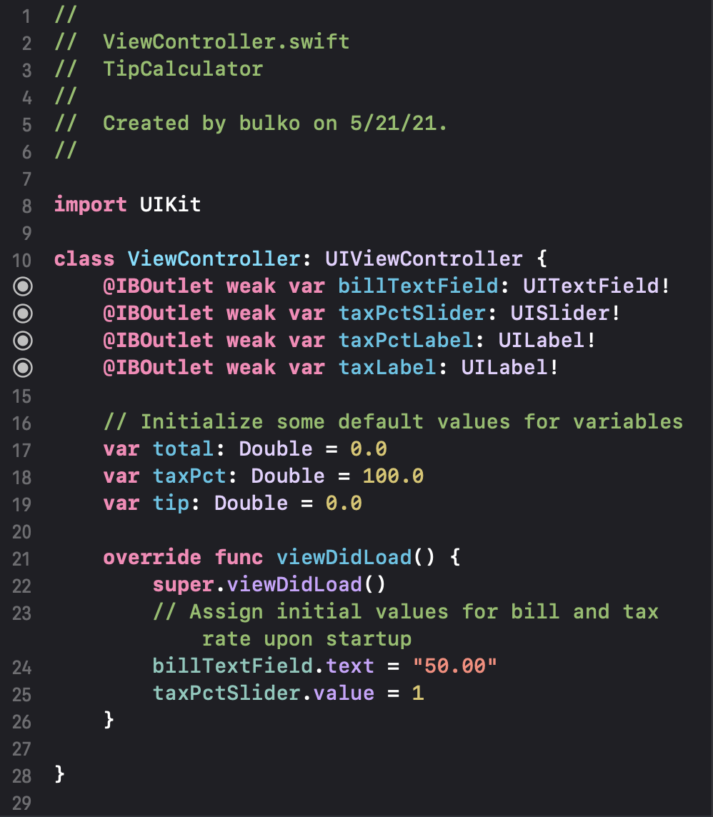 Updated code