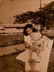 baby Alan with his ama