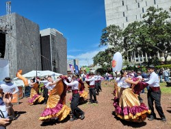 dancers in traditional costumes