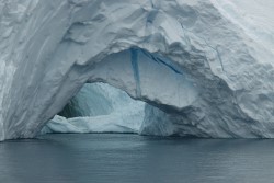 A floating iceberg