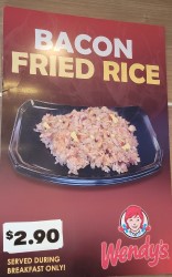 fried rice at Wendy's