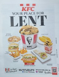 Lent menu at McDonald's