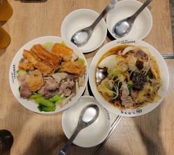 our hotpot food on a plate