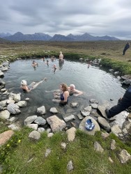 Alan and Elaine in the hot spring