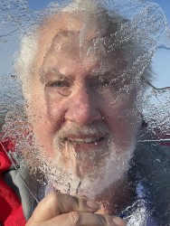 Alan looking through ice
