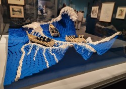 a Lego installation based on The Wave