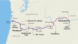 map of cruise itinerary