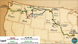 map of cruise itinerary