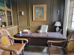 reconstruction of MacArthur's office at the Manila Hotel
