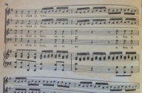 a fragment of the Messiah score