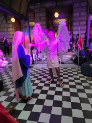 Mary and the angel Gabriel