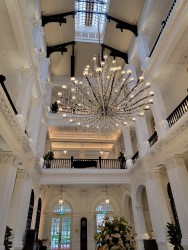 lobby of Raffles hotel