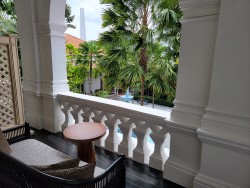 view from our balcony at Raffles