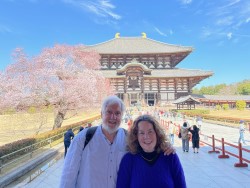 Alan and Elaine in front of the Todai-ji temple