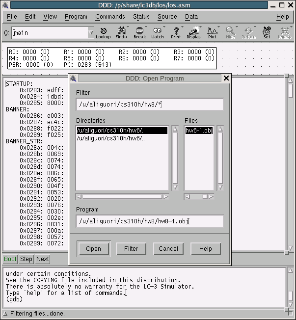 Loading a file